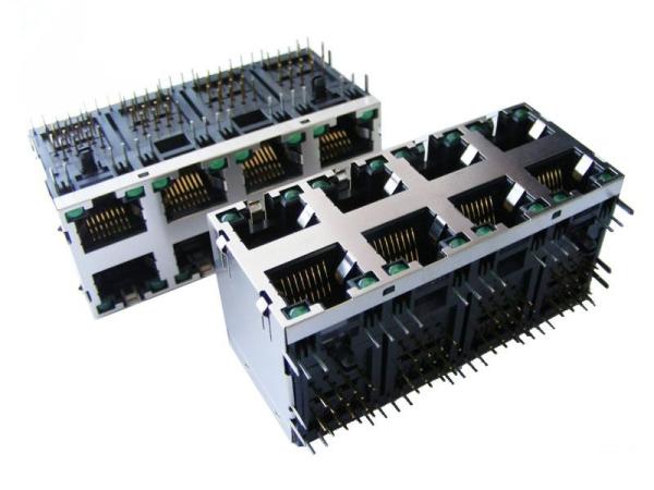Buy cheap RJ45 connector 2*4 +LED from wholesalers