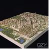 Buy cheap Wooden Landscape Architectural Site Model Miniature Buildings Aecom 1/3000 from wholesalers