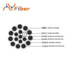 24B1 OPGW Fiber Optic Cable 24 Core 36 Core 48 Core 12 Core 50 150 Cross Section