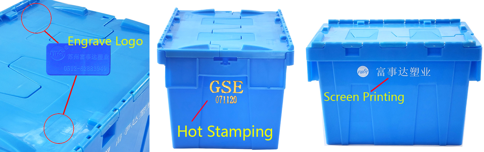 171 ltr Industrial Storage Container Stackable Harvest Crates With Lids Wine Storage