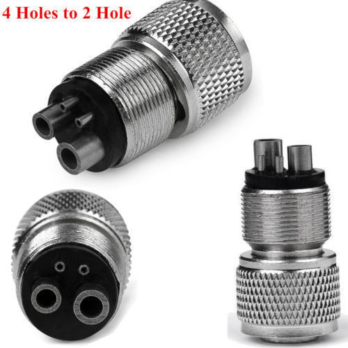 Stainless Steel Dental Handpiece Adapter 2 - 4 Holes / 4 - 2 Holes Changer