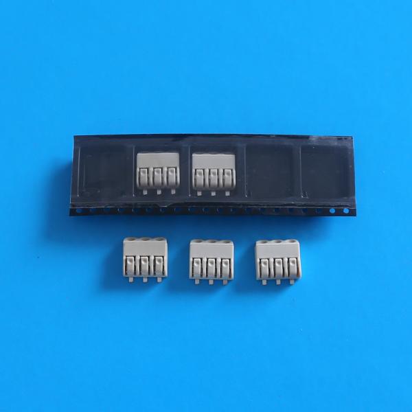 Buy cheap Brown 3 Pin Triple Pole SMD LED Connectors 4.0mm Pitch with PA66 UL94V-0 Housing from wholesalers