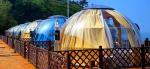 Full Transparent 360 Degree Dining Bubble Tent 27.7m2 Geodesic Dome House