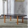 Buy cheap Minimalist Style 23.62in E1 MDF Black Coffee Table For Living Room from wholesalers