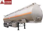 Round Shape Fuel Truck Trailer Aluminum Alloy Vessel Large Capacity