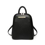 25.5x30x13CM Polybag Leather Woven Backpack PU Leather EN17