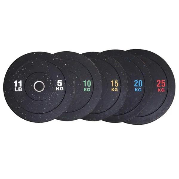 Buy cheap Color Dot Rubber Barbell Plate Home Gym Equipment Bumper Weight Plate from wholesalers