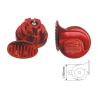 Buy cheap EST1003R Chrome Red Universal Car Truck Snail Horn Replacement 510Hz 110DB Dia 90mm 3.7A from wholesalers