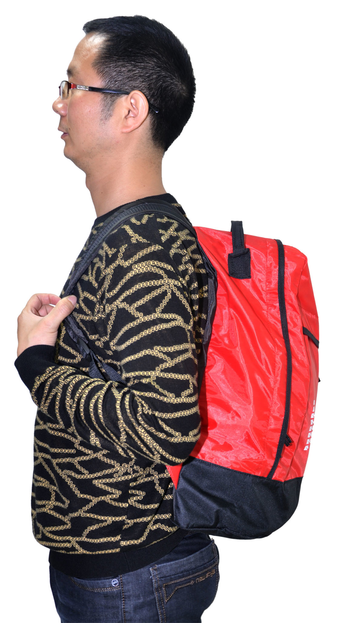 Large Capacity Survival First Aid Bag Waterproof Red Outdoor Medical Backpack