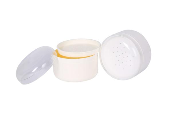 Buy cheap 120g Cosmetic Powder Container PP Jars For Makeup Loose Talcum Powder Dry Products from wholesalers