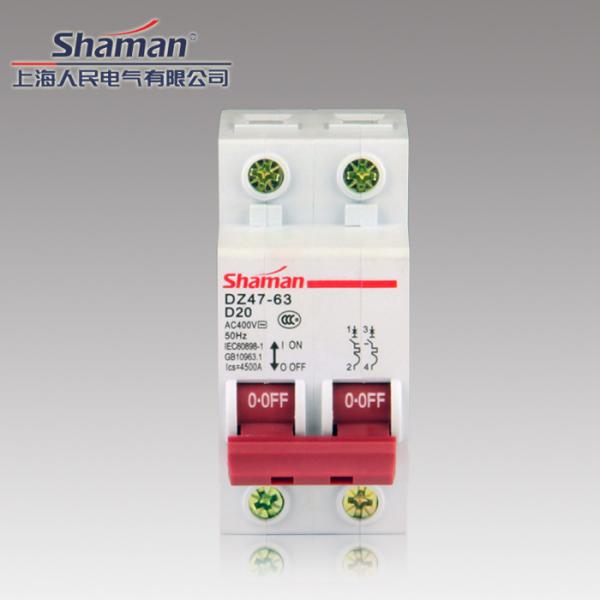 High quality good price DZ47-63D-2P-20A Mini circuit breaker,murray circuit