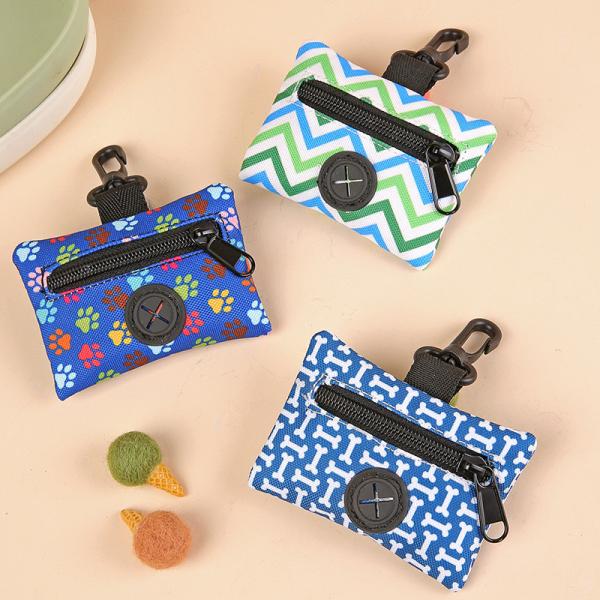 Buy cheap Colorful Polyester Pet Accessories Portable Outdoor Cat Dog Poop Bag Container from wholesalers