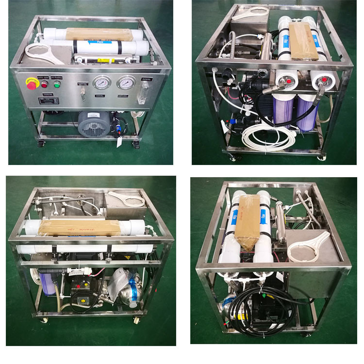 Yacht Fishing Seawater Desalination Plant , Vessel Boat RO Desalination System