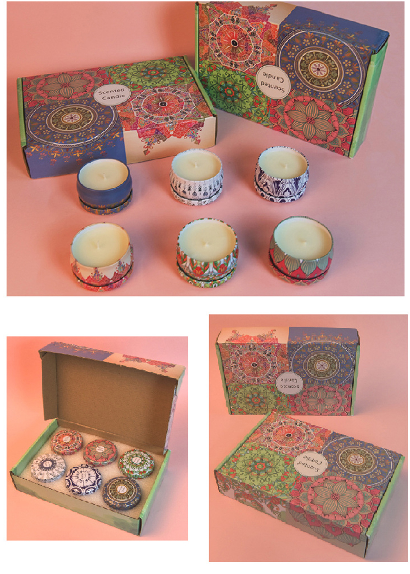 Amber Environmentally Friendly Scented Candles Metalized vanilla Scent