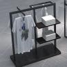 Buy cheap Hanging Garment Display Rack Shop With Wheels Suit Clothing Display Rod Stands Metal from wholesalers