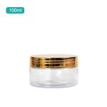 250ml Round Plastic Canisters Leakproof SGS PET Cosmetic Cream Jar With Gasket