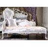 Buy cheap Wood Carved French Antique Luxury Chaise Lounge Golden White from wholesalers