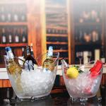 Plastic Oval Storage Party Beverage 5 Liter Ice Buckets For Beer Bottle