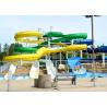 Buy cheap Amusement Park Spiral Water Slide 1.4 M Each Lane Raft Slide Glass Fiber Material from wholesalers
