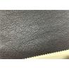 Buy cheap PU Coated Faux Leatherette Fabric , Dark Brown Synthetic Leather Fabric from wholesalers