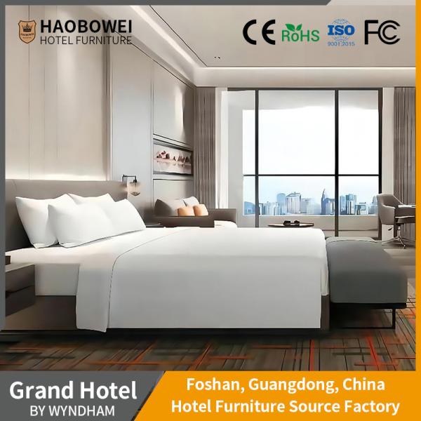 Buy cheap Foshan Luxury Style Double Bedroom Hotel Furniture Train / Sea Transportation Included from wholesalers