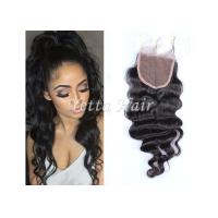 Buy cheap Brazilian Loose Wave Lace Closure Natural Hair with No Shedding No Tangle product