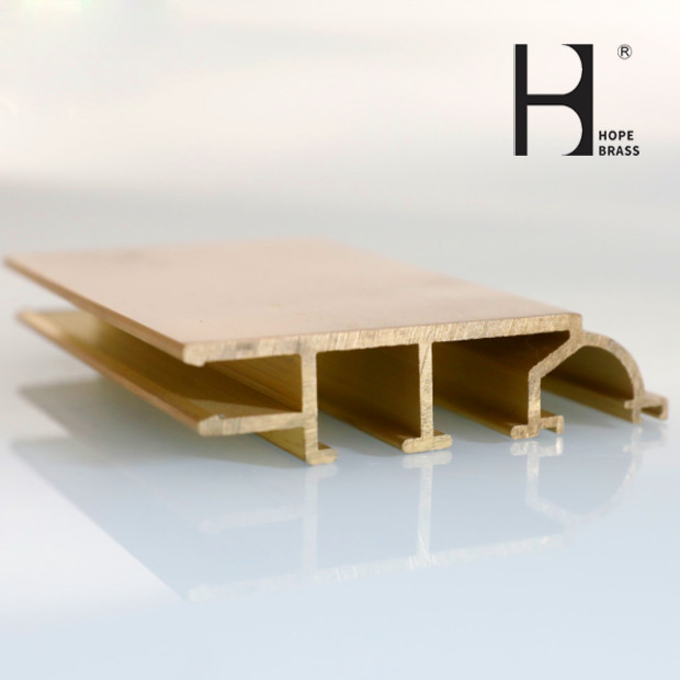 Rustproof C38500 Brass Extrusions And Profile Sections For Door Frame