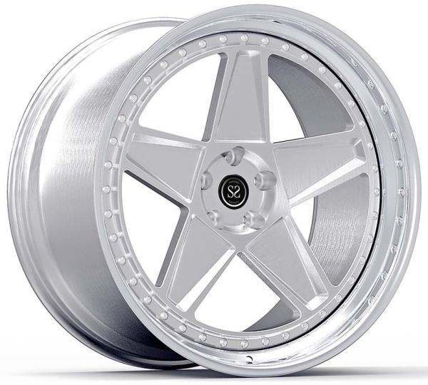 Buy cheap 21x9ET32/22X12ET28/5x114.3/67.1 Brushed 3-PC Rims For Ferrari F8 from wholesalers
