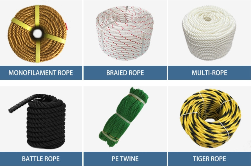 High Strength Marine Mooring Rope Multi - Colored Sailing Rope Low Elongation
