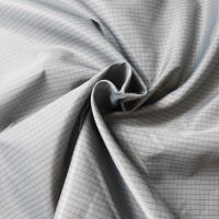 Buy cheap 98% Polyester 2% Carbon Fiber 5mm Conductive Grid ESD Fabric product