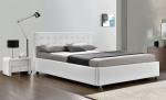 King Size White Color Fabric Gas Lift Storage Bed EN1725 CE certified