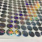 Carton Packaging PVC Adhesive Sticker Label Waterproof Custom Holographic