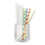 OEM Recycled Paper Straws Biodegradable Individually Wrapped Paper Straws For