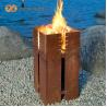 Buy cheap 1200mm Square Corten Steel BBQ Grill Charcoal Burning Decorative from wholesalers