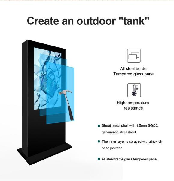 Buy cheap Advertising Display 2500nits IP65 Outdoor Waterproof Digital Signage Equipment from wholesalers