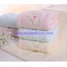 Buy cheap Custom blue and pink and yellow embroidered hand towels from wholesalers