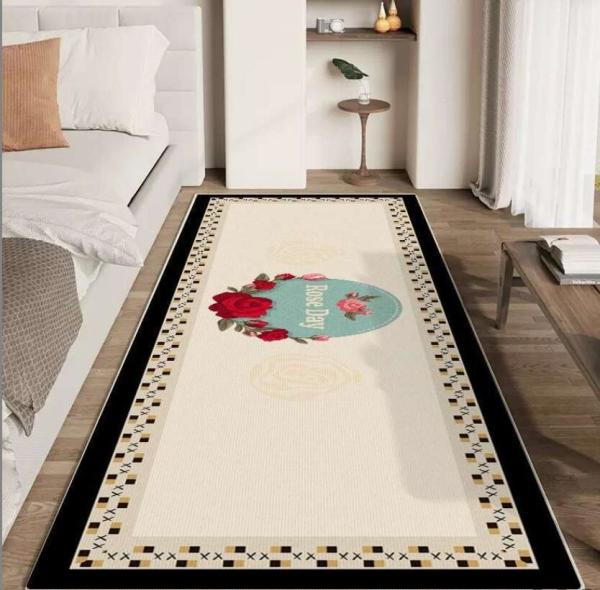 Buy cheap Dream Roses Delicate Crystal Velvet Bedroom Floor Carpets Washable 80*160cm from wholesalers