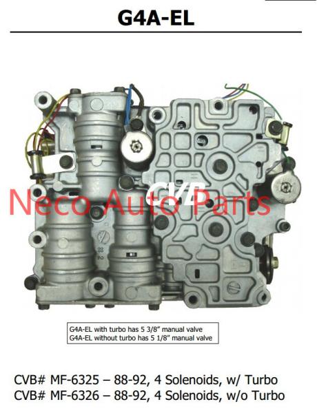 Buy cheap Auto transmission G4AEL sdenoid valve body good quality used original parts from wholesalers