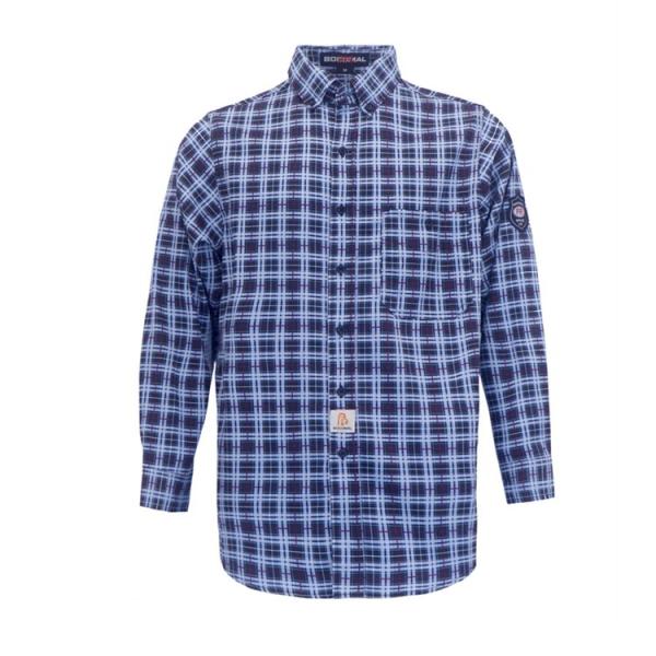 Buy cheap Hrc2 Cfr Plaid En11612 Fire Retardant Work Shirt Cotton Light Weight from wholesalers
