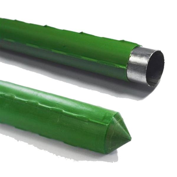 Buy cheap Durable Garden Steel Core Plastic Coated Metal Tomato Stakes Support Sturdy Green Plant Sticks from wholesalers