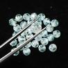 Buy cheap Gemstone Material Synthetic Lab Created Round Blue Moissanite Beads For Jewelry Making from wholesalers