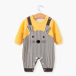 Children'S Short Sleeve Overall For Newborn Cartoon Strap Overalls Spring Autumn