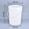 Buy cheap 20L Plastic Bucket Pail for Food Packaging in Bulk from wholesalers