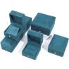 Buy cheap Wholesale manufacturing Luxury Jewellery Box Personalized Custom high quality Necklace Bracelet Earrings Ring jewelry set Packaging Velvet blue from wholesalers