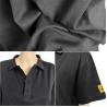 Buy cheap 96% Cotton ESD Anti Static T Shirts Black Unisex For Cleanroom Laboratory from wholesalers