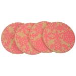 Colorful Odorless 4 Inch Round Cork Coasters BSCI Naturally Absorbent Coasters