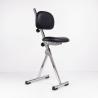 Buy cheap PU Leather Sit Stand Stool Collapsible Herringbone Base , Lab Chair Stool from wholesalers