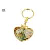 Buy cheap Vintage Heart Shaped Key Ring Metal Plating , Epoxy Sticker Photo Key Chain from wholesalers