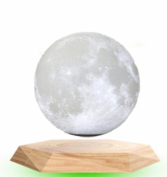 Buy cheap 360 spining magnetic levitation floating 3D moon lamp light for gift ,6inch night light from wholesalers