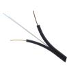 Buy cheap 2 cores 4 cores FTTH fiber optic cable flat cable GJXH/GJXFH with steel wire or FRP from wholesalers